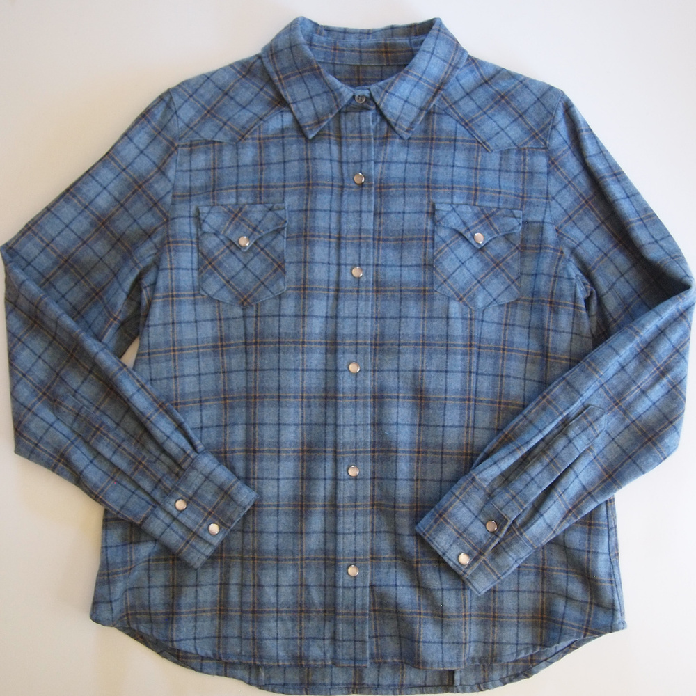 Wool Plaid Pendleton Pearl Snap Shirt PL